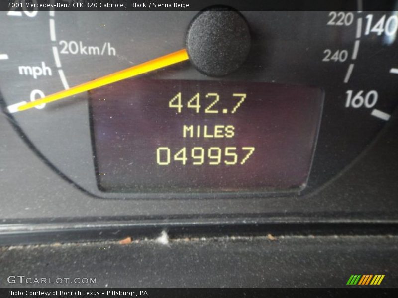 Black / Sienna Beige 2001 Mercedes-Benz CLK 320 Cabriolet