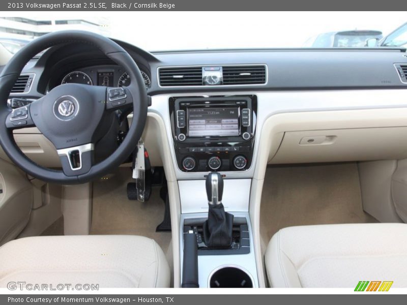 Black / Cornsilk Beige 2013 Volkswagen Passat 2.5L SE