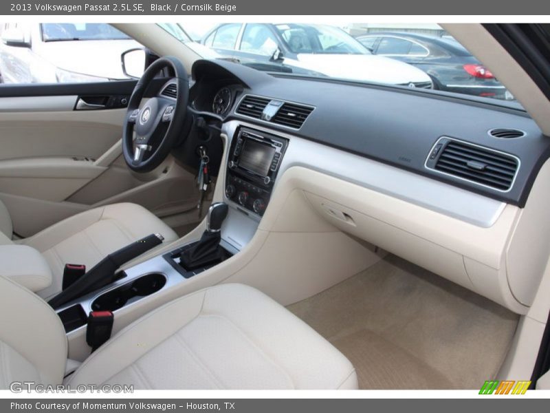 Black / Cornsilk Beige 2013 Volkswagen Passat 2.5L SE
