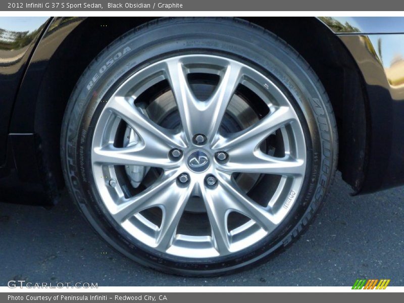 Black Obsidian / Graphite 2012 Infiniti G 37 S Sport Sedan