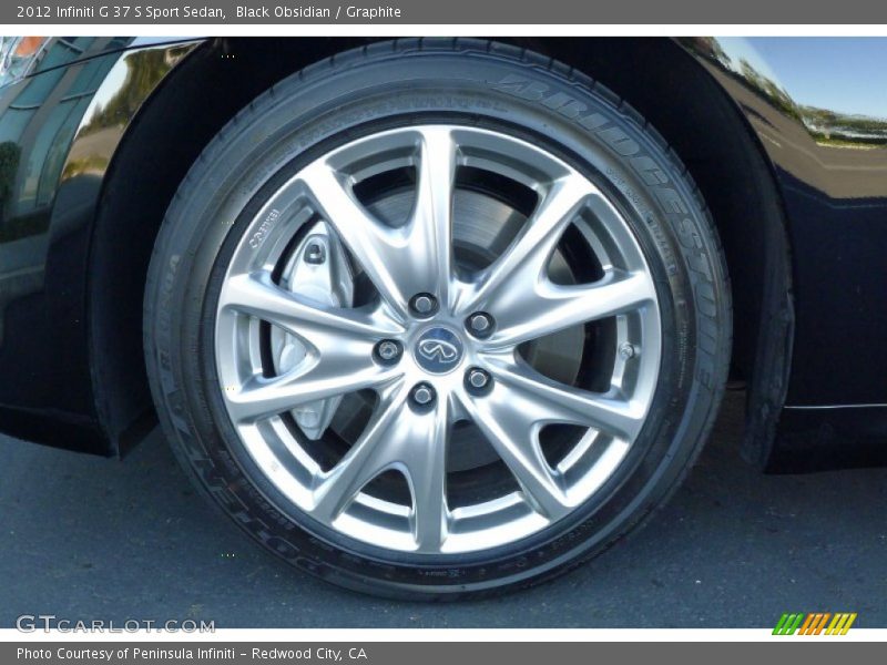 Black Obsidian / Graphite 2012 Infiniti G 37 S Sport Sedan