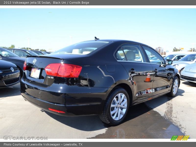 Black Uni / Cornsilk Beige 2013 Volkswagen Jetta SE Sedan
