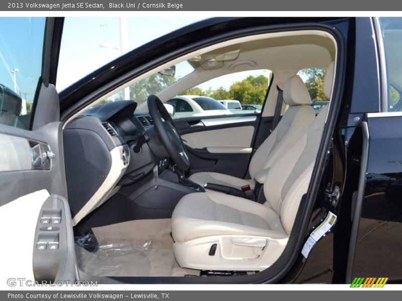 Black Uni / Cornsilk Beige 2013 Volkswagen Jetta SE Sedan