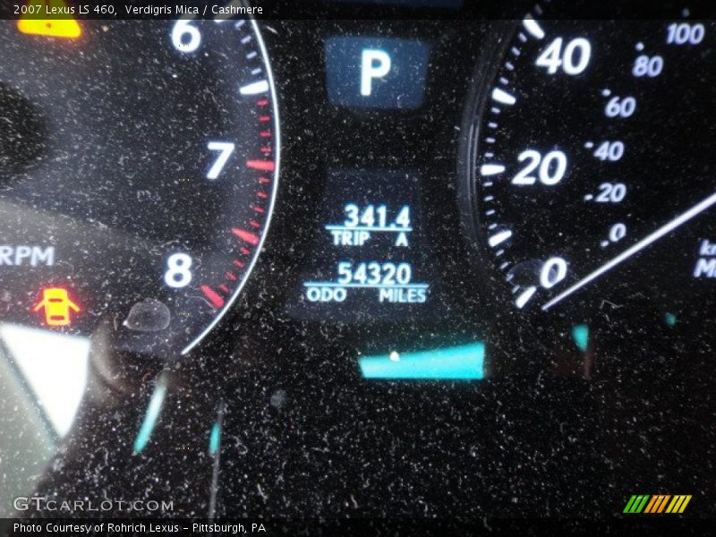 Verdigris Mica / Cashmere 2007 Lexus LS 460