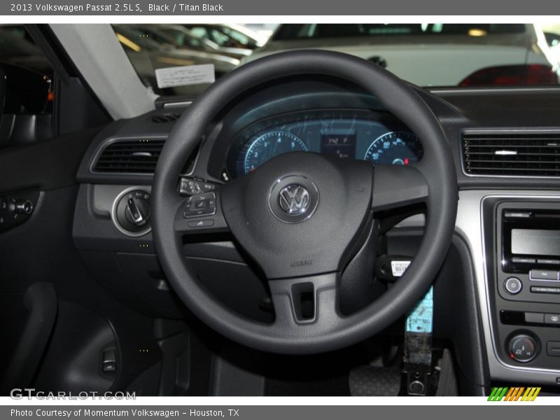 Black / Titan Black 2013 Volkswagen Passat 2.5L S