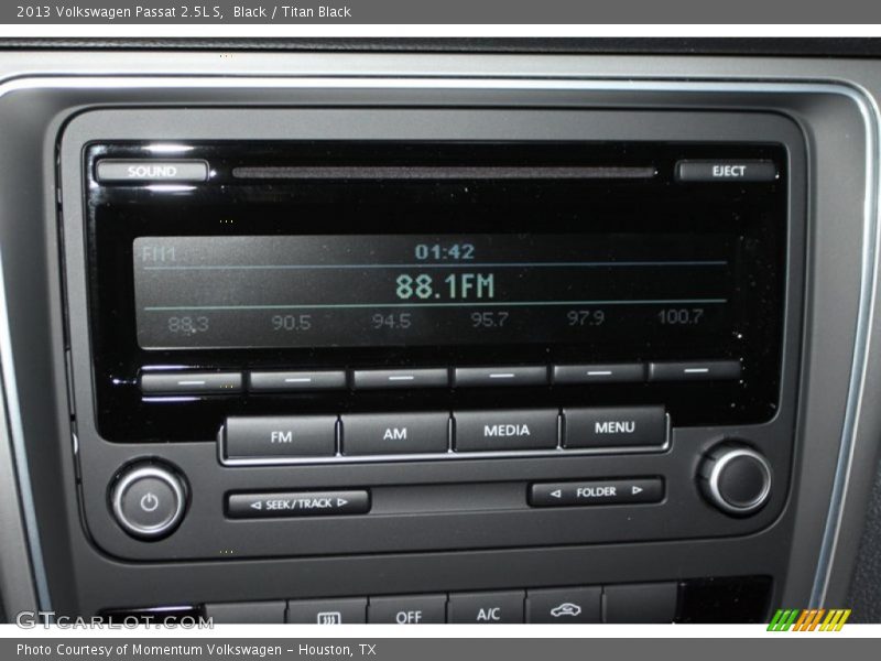 Black / Titan Black 2013 Volkswagen Passat 2.5L S
