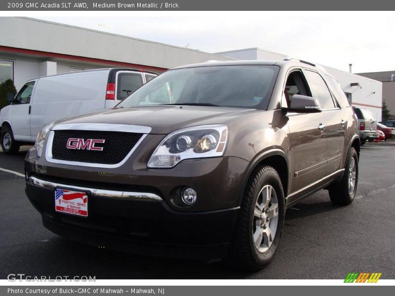 Medium Brown Metallic / Brick 2009 GMC Acadia SLT AWD