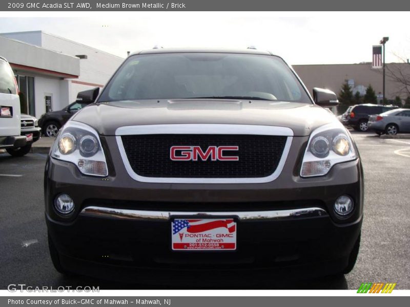 Medium Brown Metallic / Brick 2009 GMC Acadia SLT AWD