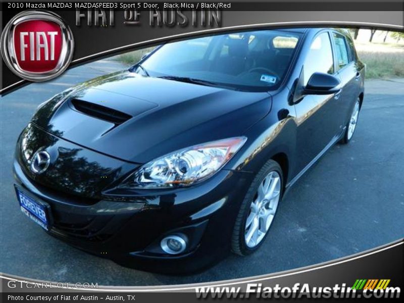 Black Mica / Black/Red 2010 Mazda MAZDA3 MAZDASPEED3 Sport 5 Door