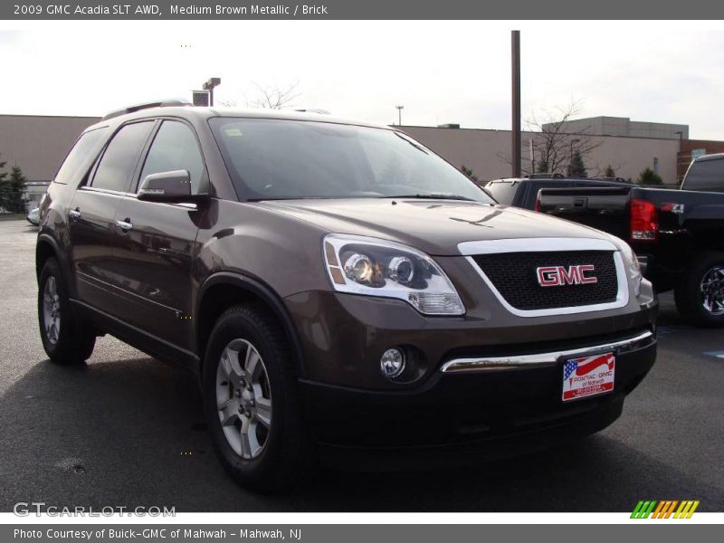 Medium Brown Metallic / Brick 2009 GMC Acadia SLT AWD
