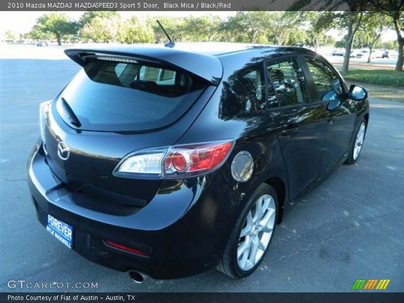 Black Mica / Black/Red 2010 Mazda MAZDA3 MAZDASPEED3 Sport 5 Door