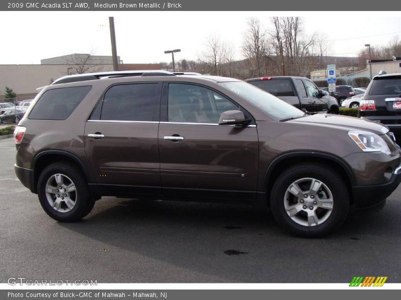Medium Brown Metallic / Brick 2009 GMC Acadia SLT AWD