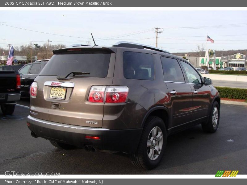 Medium Brown Metallic / Brick 2009 GMC Acadia SLT AWD