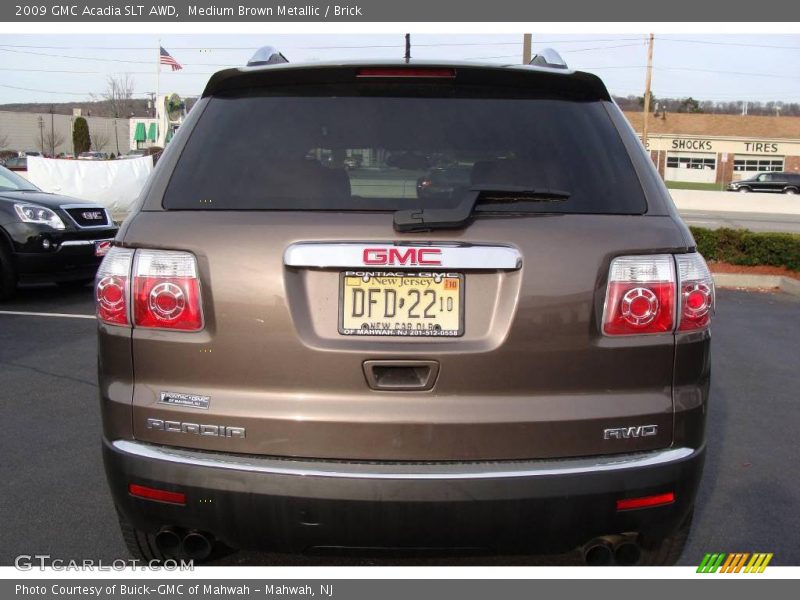 Medium Brown Metallic / Brick 2009 GMC Acadia SLT AWD