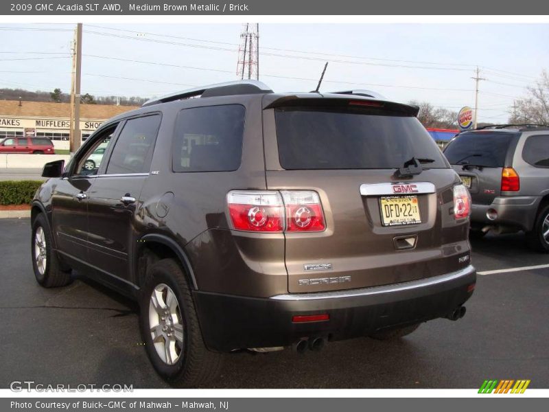 Medium Brown Metallic / Brick 2009 GMC Acadia SLT AWD