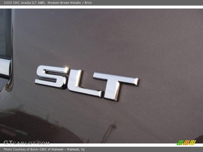 Medium Brown Metallic / Brick 2009 GMC Acadia SLT AWD