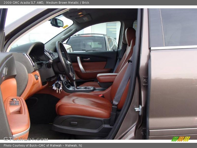 Medium Brown Metallic / Brick 2009 GMC Acadia SLT AWD