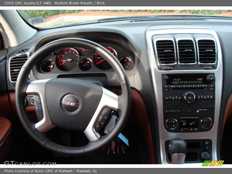 Medium Brown Metallic / Brick 2009 GMC Acadia SLT AWD