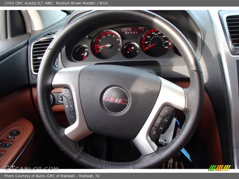 Medium Brown Metallic / Brick 2009 GMC Acadia SLT AWD
