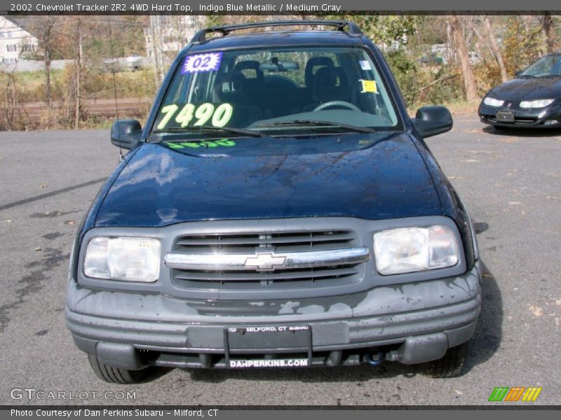 Indigo Blue Metallic / Medium Gray 2002 Chevrolet Tracker ZR2 4WD Hard Top