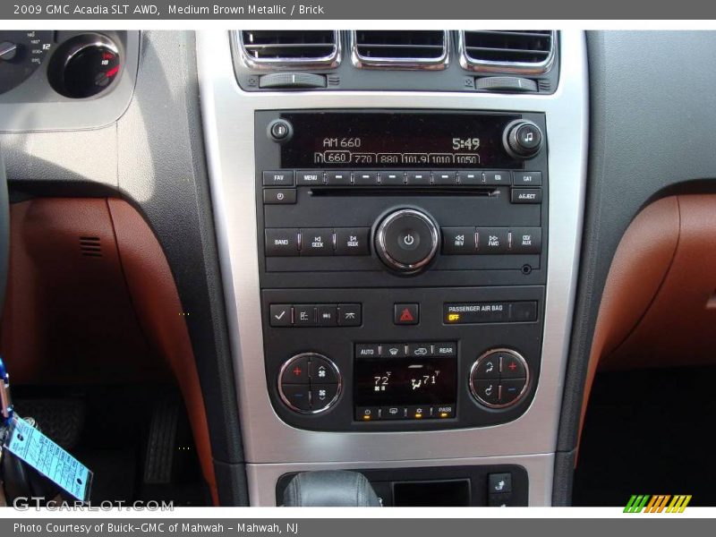 Medium Brown Metallic / Brick 2009 GMC Acadia SLT AWD