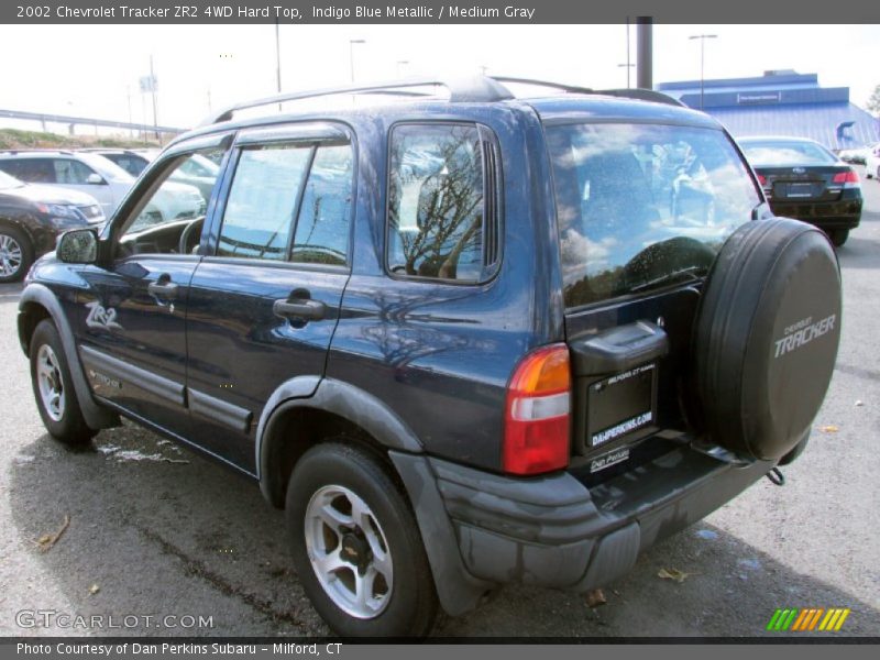 Indigo Blue Metallic / Medium Gray 2002 Chevrolet Tracker ZR2 4WD Hard Top