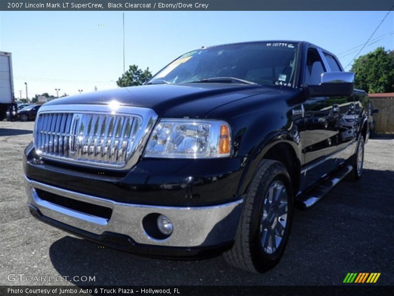 Black Clearcoat / Ebony/Dove Grey 2007 Lincoln Mark LT SuperCrew