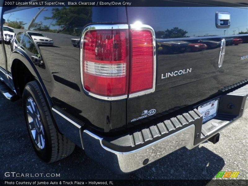 Black Clearcoat / Ebony/Dove Grey 2007 Lincoln Mark LT SuperCrew