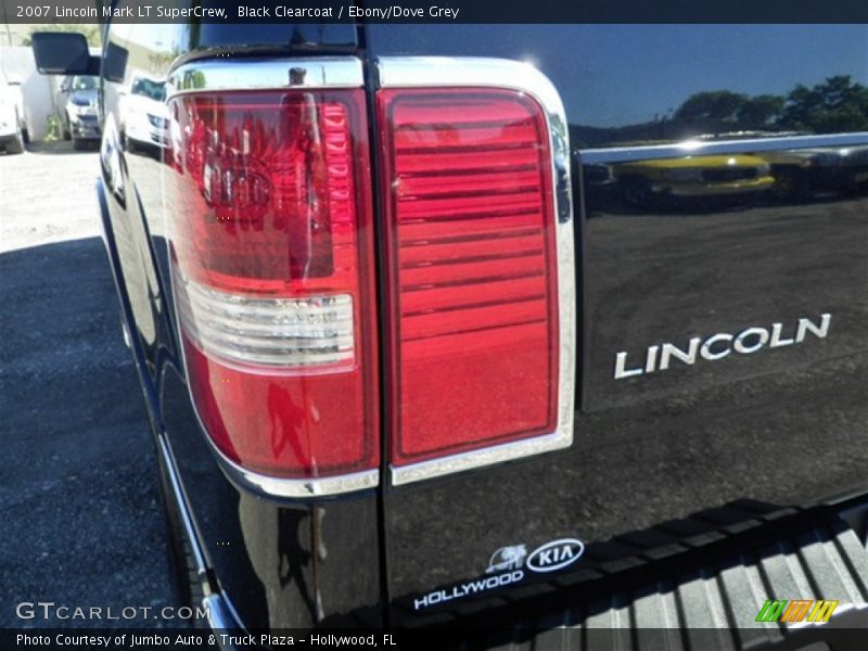 Black Clearcoat / Ebony/Dove Grey 2007 Lincoln Mark LT SuperCrew