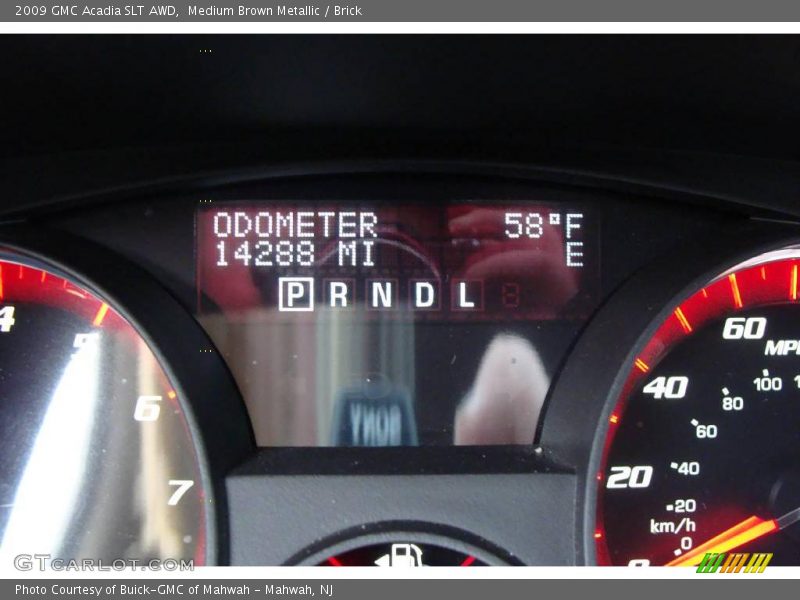 Medium Brown Metallic / Brick 2009 GMC Acadia SLT AWD