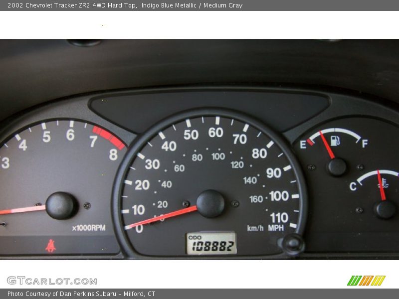  2002 Tracker ZR2 4WD Hard Top ZR2 4WD Hard Top Gauges