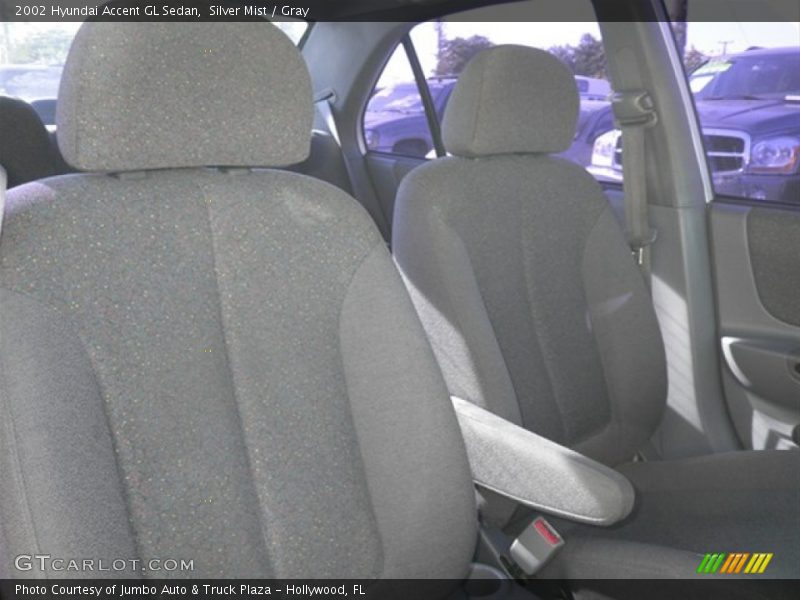 Silver Mist / Gray 2002 Hyundai Accent GL Sedan