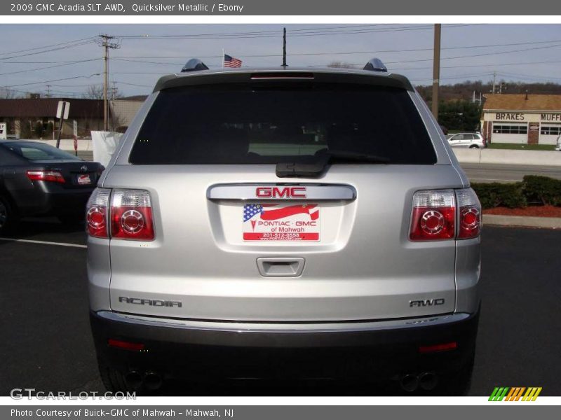 Quicksilver Metallic / Ebony 2009 GMC Acadia SLT AWD