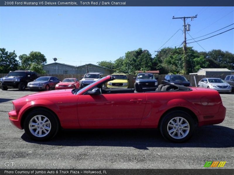 Torch Red / Dark Charcoal 2008 Ford Mustang V6 Deluxe Convertible