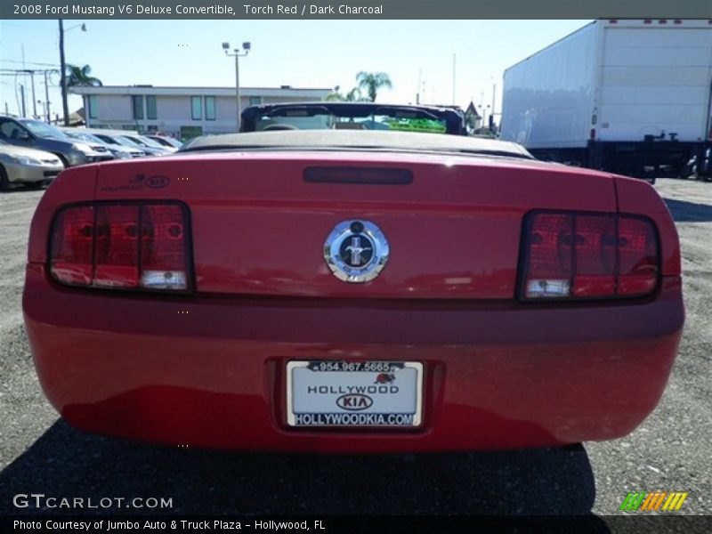 Torch Red / Dark Charcoal 2008 Ford Mustang V6 Deluxe Convertible