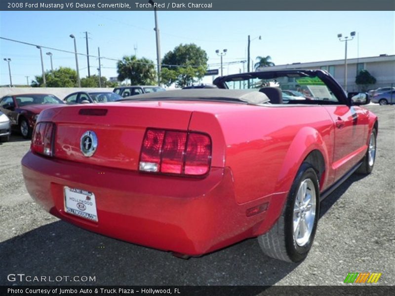 Torch Red / Dark Charcoal 2008 Ford Mustang V6 Deluxe Convertible
