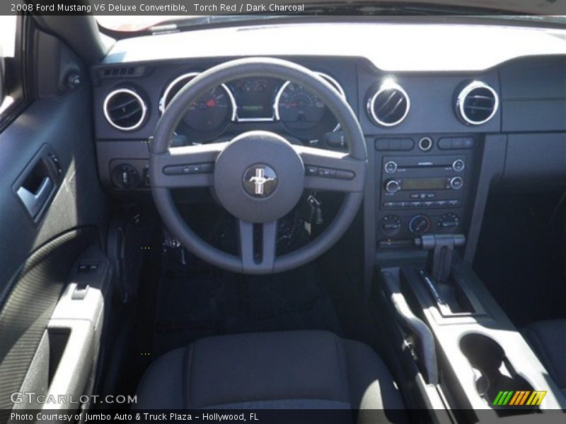 Torch Red / Dark Charcoal 2008 Ford Mustang V6 Deluxe Convertible