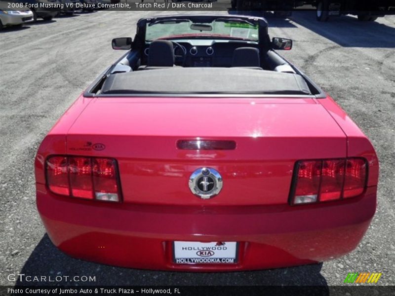 Torch Red / Dark Charcoal 2008 Ford Mustang V6 Deluxe Convertible