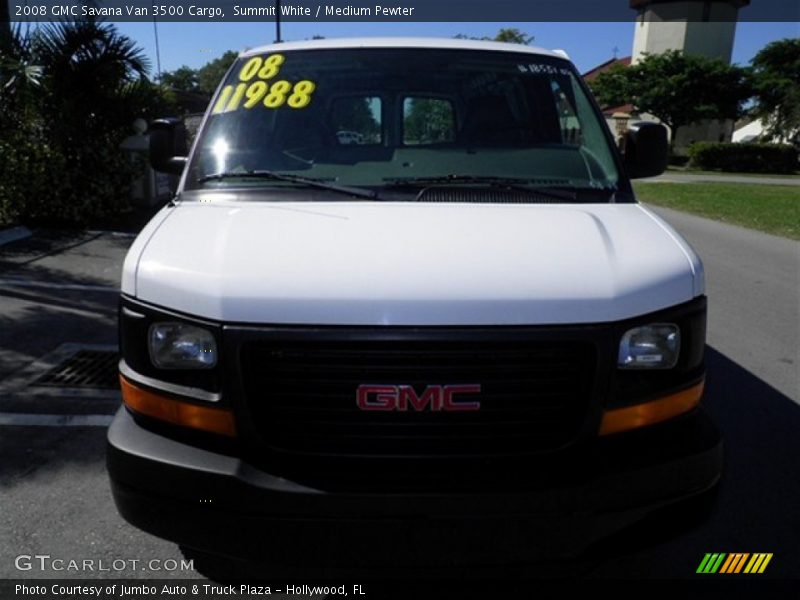 Summit White / Medium Pewter 2008 GMC Savana Van 3500 Cargo