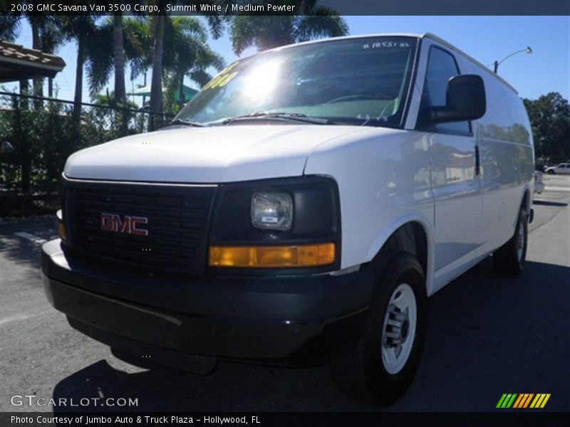 Summit White / Medium Pewter 2008 GMC Savana Van 3500 Cargo