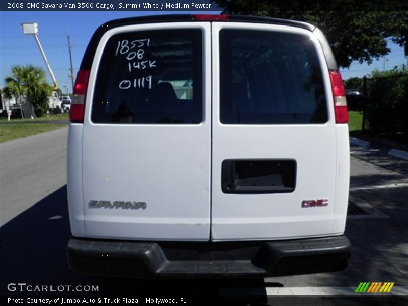 Summit White / Medium Pewter 2008 GMC Savana Van 3500 Cargo
