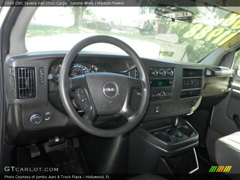 Summit White / Medium Pewter 2008 GMC Savana Van 3500 Cargo
