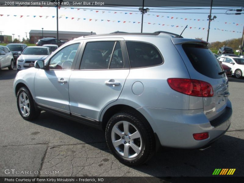Silver Blue / Beige 2008 Hyundai Santa Fe Limited 4WD