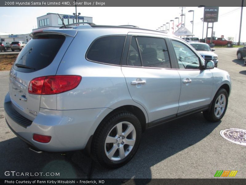 Silver Blue / Beige 2008 Hyundai Santa Fe Limited 4WD