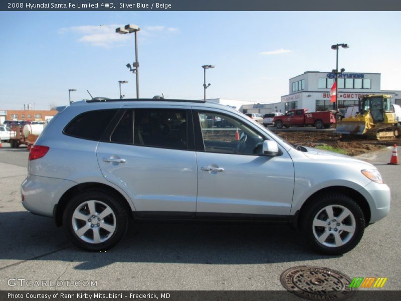Silver Blue / Beige 2008 Hyundai Santa Fe Limited 4WD