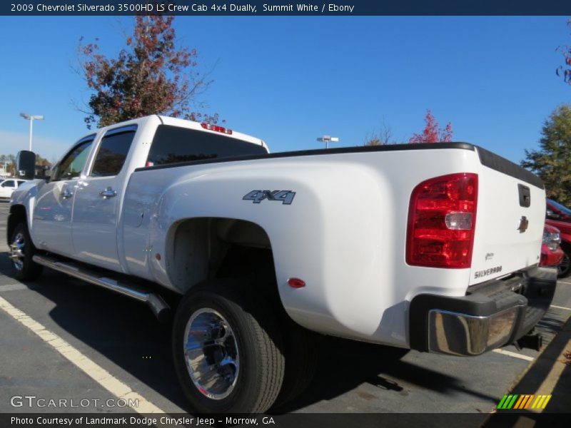 Summit White / Ebony 2009 Chevrolet Silverado 3500HD LS Crew Cab 4x4 Dually