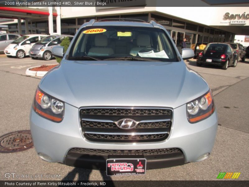 Silver Blue / Beige 2008 Hyundai Santa Fe Limited 4WD