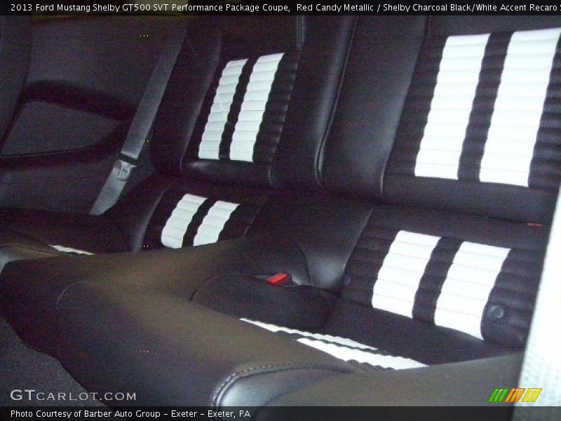 Red Candy Metallic / Shelby Charcoal Black/White Accent Recaro Sport Seats 2013 Ford Mustang Shelby GT500 SVT Performance Package Coupe