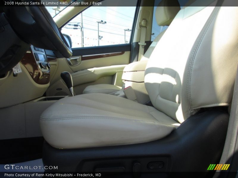 Silver Blue / Beige 2008 Hyundai Santa Fe Limited 4WD