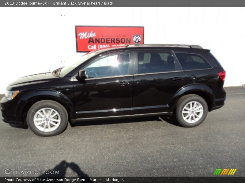 Brilliant Black Crystal Pearl / Black 2013 Dodge Journey SXT
